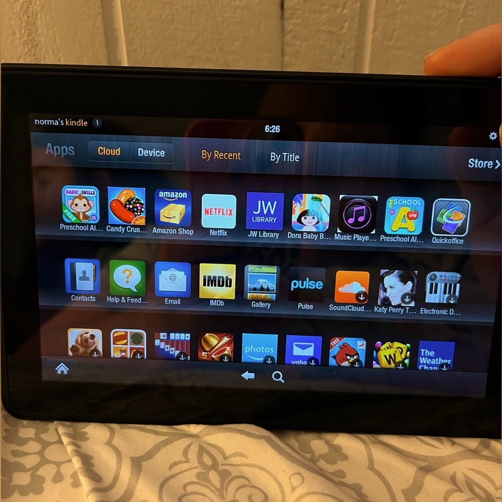 Kindle fire tablet